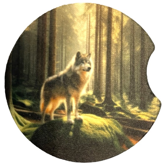 Wolf Car coasters - Picture 4 of 6